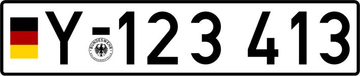 Bundeswehr Standard einzeilig